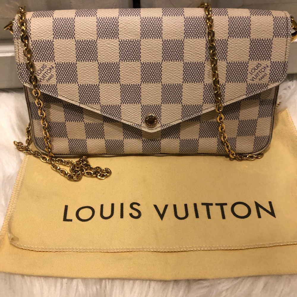 Damier azur Felicie.
